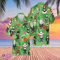Horror Hawaiian Tropical Button Aloha Vibes Beach - Adult & Kids T-Shirts, Sweatshirts & Hoodies apparel design preview 1