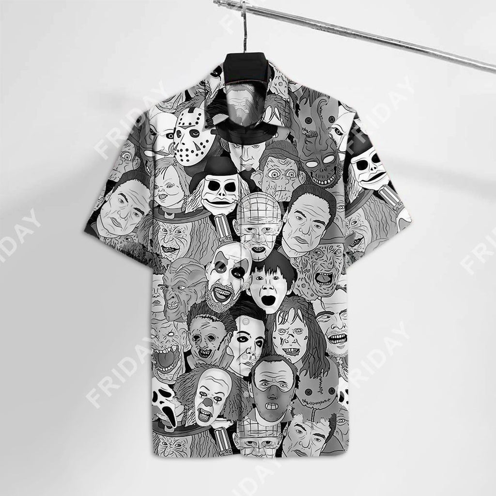 Horror Hawaiian Scariest Movie Villains Hawaii Cool - Adult & Kids T-Shirts, Sweatshirts & Hoodies apparel design preview 1