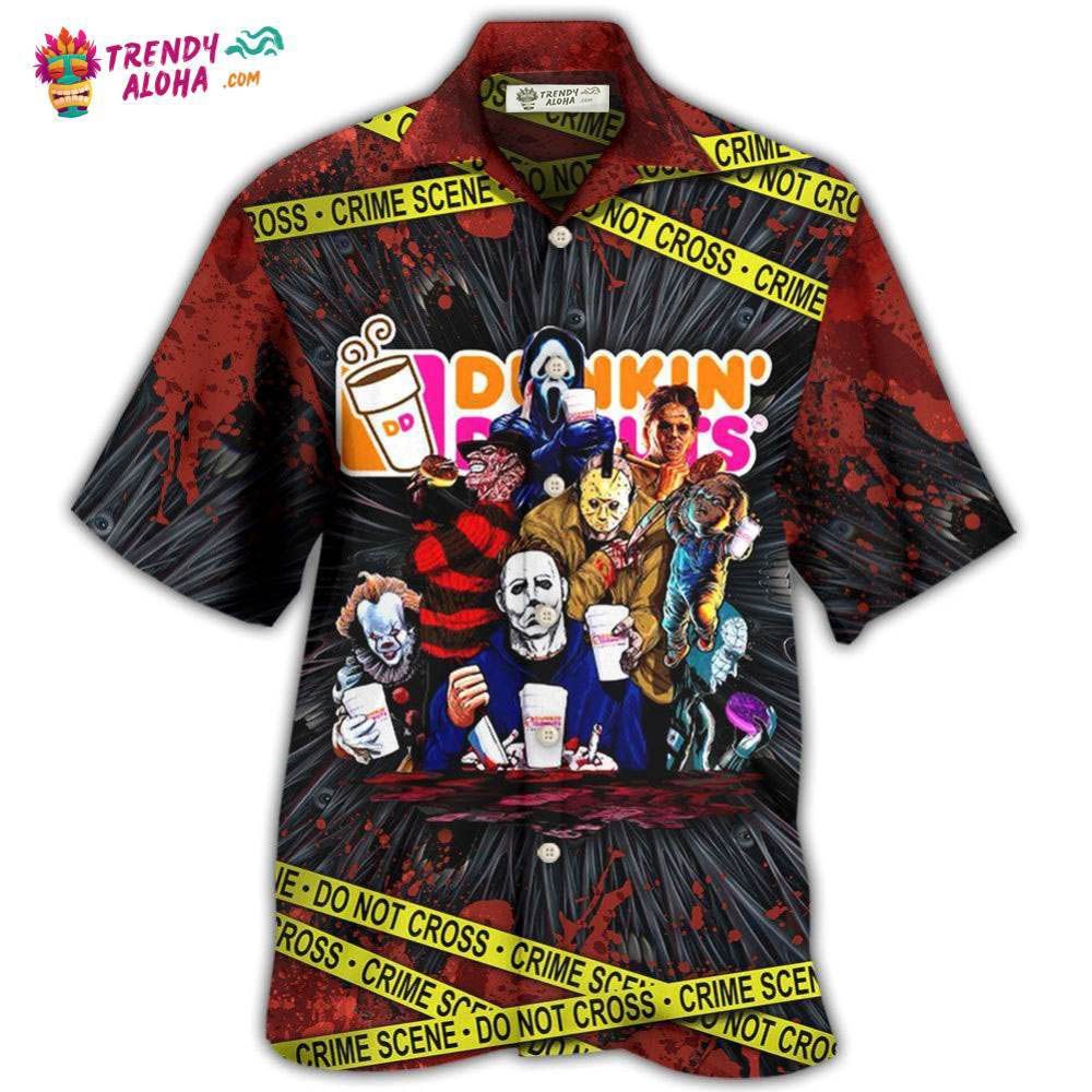 Horror Movie Characters Funny Hawaiian Trendy Aloha - Adult & Kids T-Shirts, Sweatshirts & Hoodies apparel design preview 1