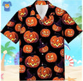 Horror Scary Pumpkin Halloween Hawaiian - Adult & Kids T-Shirts, Sweatshirts & Hoodies apparel design preview 1