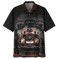 Hot Rod Hawaiian Car 3D Black Hawaii Aloha - Adult & Kids T-Shirts, Sweatshirts & Hoodies apparel design preview 1