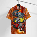 Hot Rod Hawaiian Cars Orange Cloud Hawaii Aloha - Adult & Kids T-Shirts, Sweatshirts & Hoodies apparel design preview 1