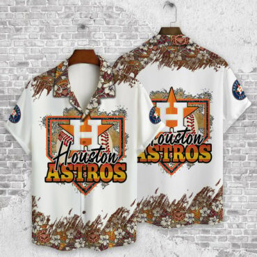 Houston Astros Floral Field Hawaiian - Adult & Kids T-Shirts, Sweatshirts & Hoodies apparel design preview 1