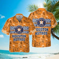 Houston Astros Island Spirit Orange Hawaiian - Adult & Kids T-Shirts, Sweatshirts & Hoodies apparel design preview 1