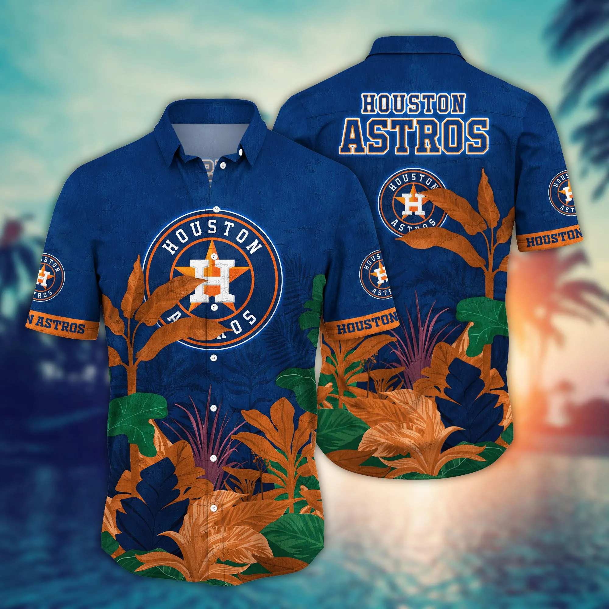 Houston Astros MLB Hawaiian July Aloha - Adult & Kids T-Shirts, Sweatshirts & Hoodies apparel design preview 1