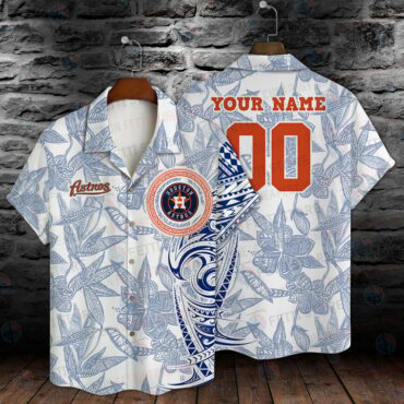 Houston Astros Tribal Custom Hawaiian - Adult & Kids T-Shirts, Sweatshirts & Hoodies apparel design preview 1