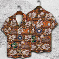 Houston Astros Tribal Play Hawaiian - Adult & Kids T-Shirts, Sweatshirts & Hoodies apparel design preview 1