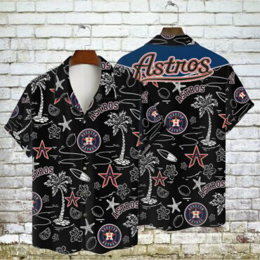 Houston Astros Tropical Stars Hawaiian - Adult & Kids T-Shirts, Sweatshirts & Hoodies apparel design preview 1