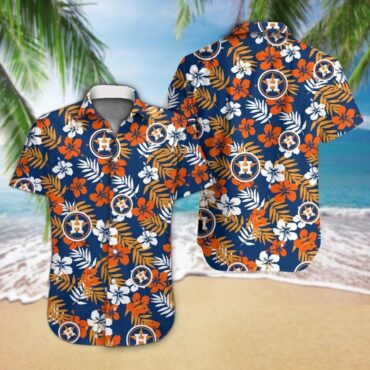Houston Astros Tropical Vibe Hawaiian - Adult & Kids T-Shirts, Sweatshirts & Hoodies apparel design preview 1