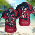 Houston Texans Personalized Gridiron Warrior Hawaiian - Adult & Kids T-Shirts, Sweatshirts & Hoodies apparel design preview 1