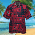 Houston Texans Short Sleeve Button Up Tropical - Adult & Kids T-Shirts, Sweatshirts & Hoodies apparel design preview 1