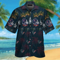 Houston Texans Short Sleeve Button Up Tropical - Adult & Kids T-Shirts, Sweatshirts & Hoodies apparel design preview 1