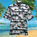 Houston Texans Short Sleeve Button Up Tropical - Adult & Kids T-Shirts, Sweatshirts & Hoodies apparel design preview 1