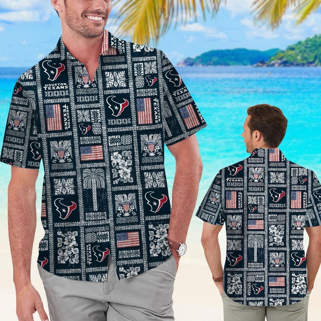 Houston Texans Summer Commemorative Short Sleeve - Adult & Kids T-Shirts, Sweatshirts & Hoodies apparel design preview 1