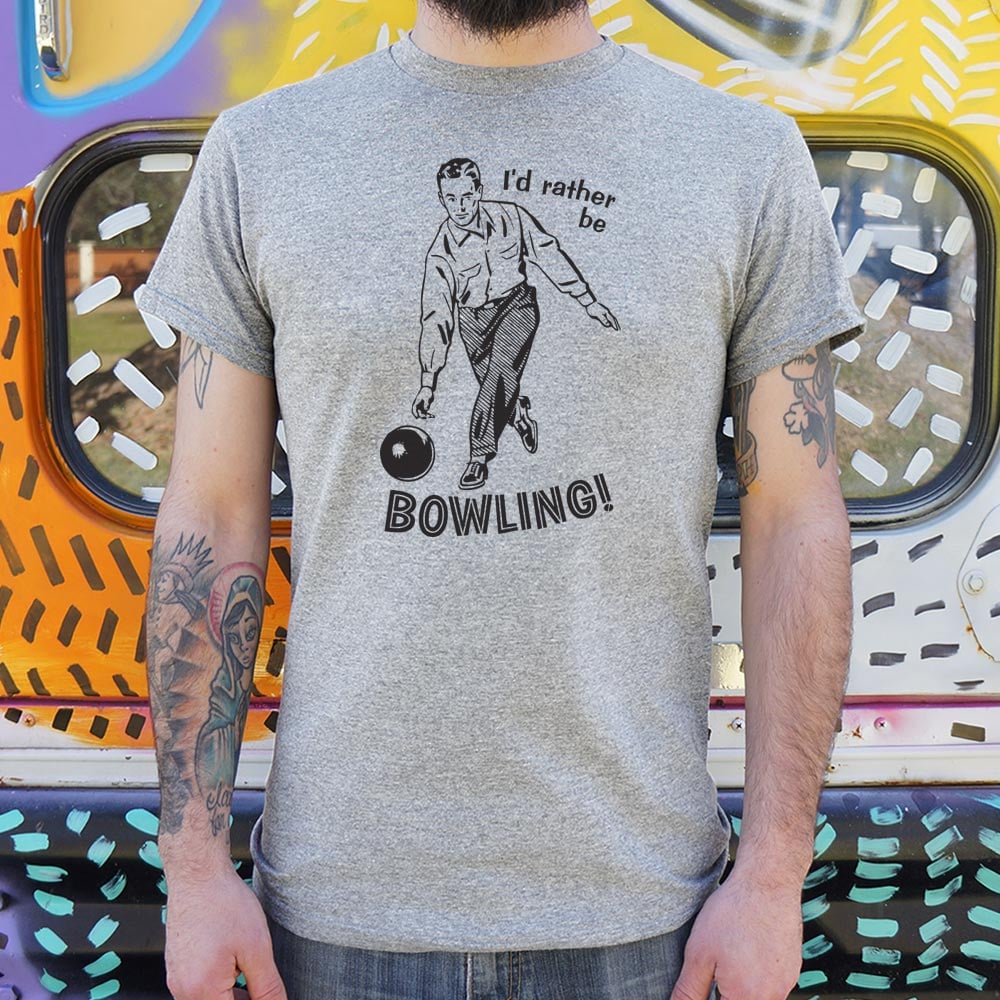 I'd Rather Be Bowling - Adult & Kids T-Shirts, Sweatshirts & Hoodies apparel design preview 1