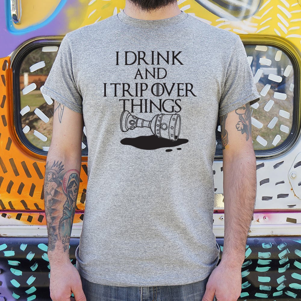 I Drink And Trip - Adult & Kids T-Shirts, Sweatshirts & Hoodies apparel design preview 1