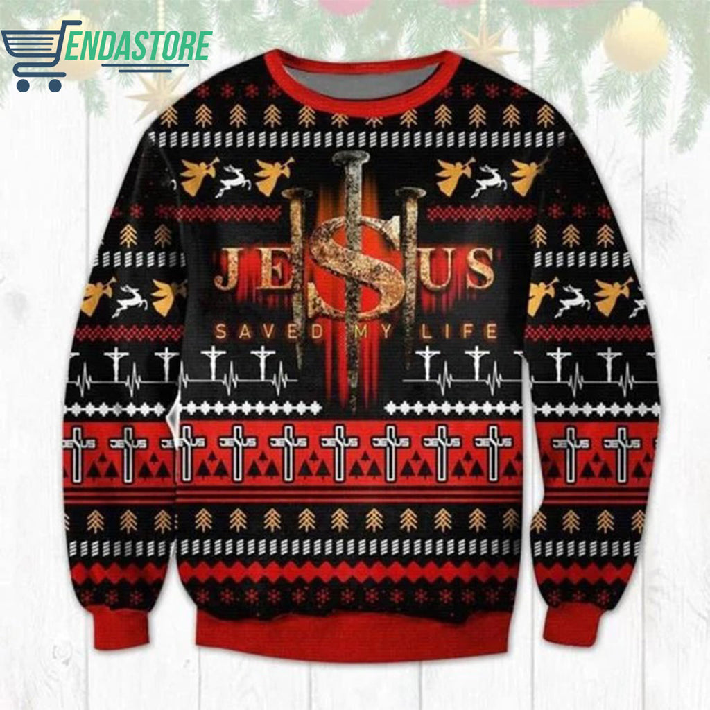 Jesus save my life 3D Christmas Sweater - Holiday Gift product image