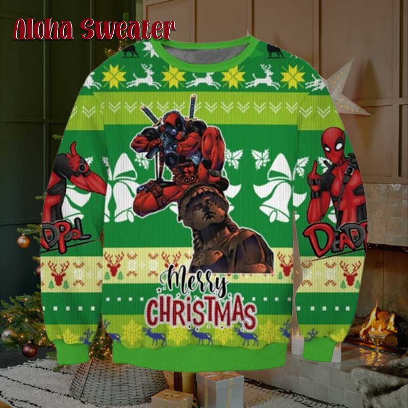 I Will Stole Christmas Deadpool Ugly Christmas Sweater - Holiday Gift product image 2