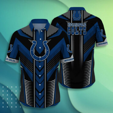 Indianapolis Colts Blue Wave Hawaiian - Adult & Kids T-Shirts, Sweatshirts & Hoodies apparel design preview 1