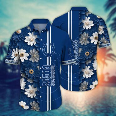 Indianapolis Colts Coastal Rush Hawaiian - Adult & Kids T-Shirts, Sweatshirts & Hoodies apparel design preview 1