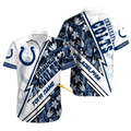 Indianapolis Colts Midnight Stripes Hawaiian - Adult & Kids T-Shirts, Sweatshirts & Hoodies apparel design preview 1