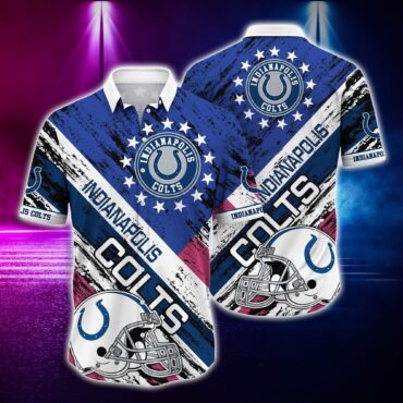 Indianapolis Colts Nightfall Horizon Hawaiian - Adult & Kids T-Shirts, Sweatshirts & Hoodies apparel design preview 1
