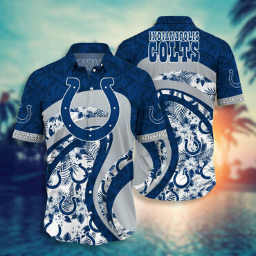Indianapolis Colts Ocean Clash Hawaiian - Adult & Kids T-Shirts, Sweatshirts & Hoodies apparel design preview 1