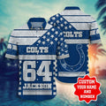 Indianapolis Colts Star With Custom Name Hawaiian - Adult & Kids T-Shirts, Sweatshirts & Hoodies apparel design preview 1