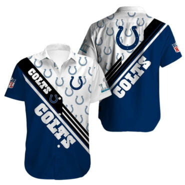 Indianapolis Colts Sunset Touchdown Hawaiian - Adult & Kids T-Shirts, Sweatshirts & Hoodies apparel design preview 1