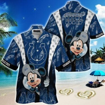 Indianapolis Colts Victory Waves Hawaiian - Adult & Kids T-Shirts, Sweatshirts & Hoodies apparel design preview 1