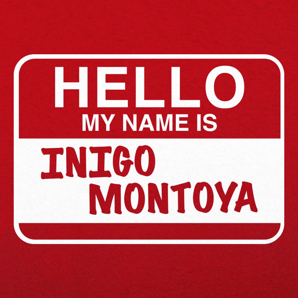 Inigo Nametag - Adult & Kids T-Shirts, Sweatshirts & Hoodies apparel design preview 1