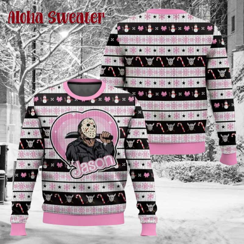 Jason Voorhees Killer Day Ugly Christmas Sweater - Holiday Gift product image 3