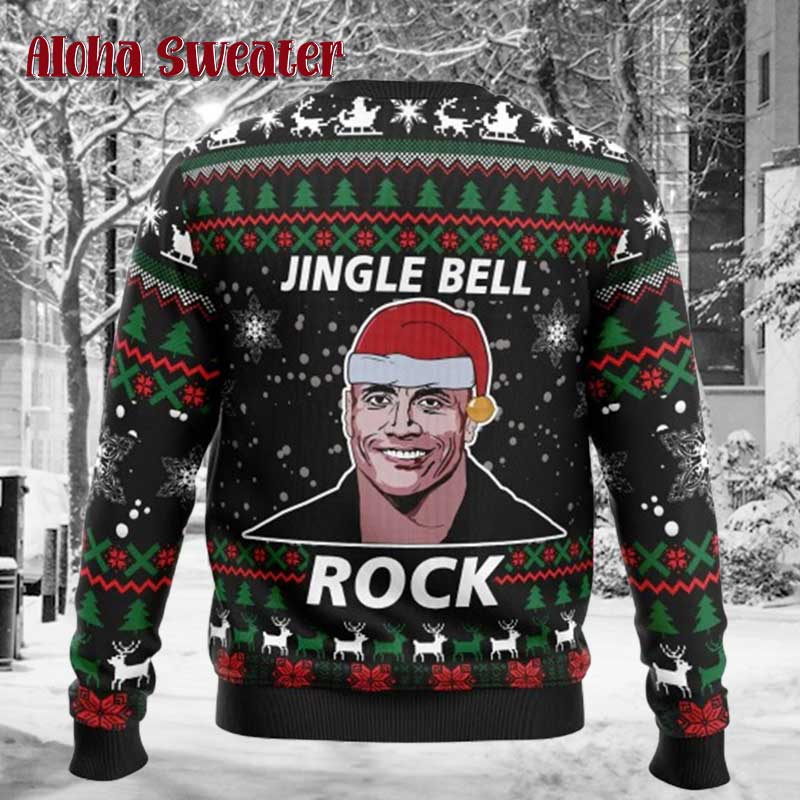 Just Bring It The Rock Ugly Christmas Sweater - Holiday Gift product image 3