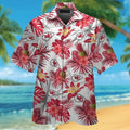 Kansas City Chiefs Short Sleeve Button Up Tropical - Adult & Kids T-Shirts, Sweatshirts & Hoodies apparel design preview 1