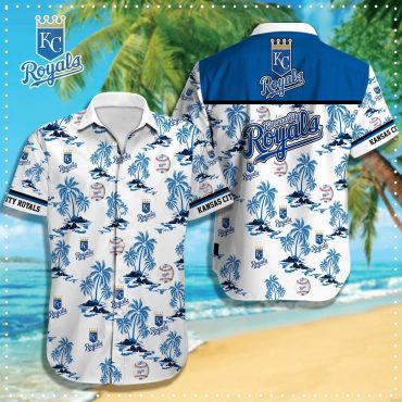 Kansas City Royals Tropical Paradise Hawaiian - Adult & Kids T-Shirts, Sweatshirts & Hoodies apparel design preview 1