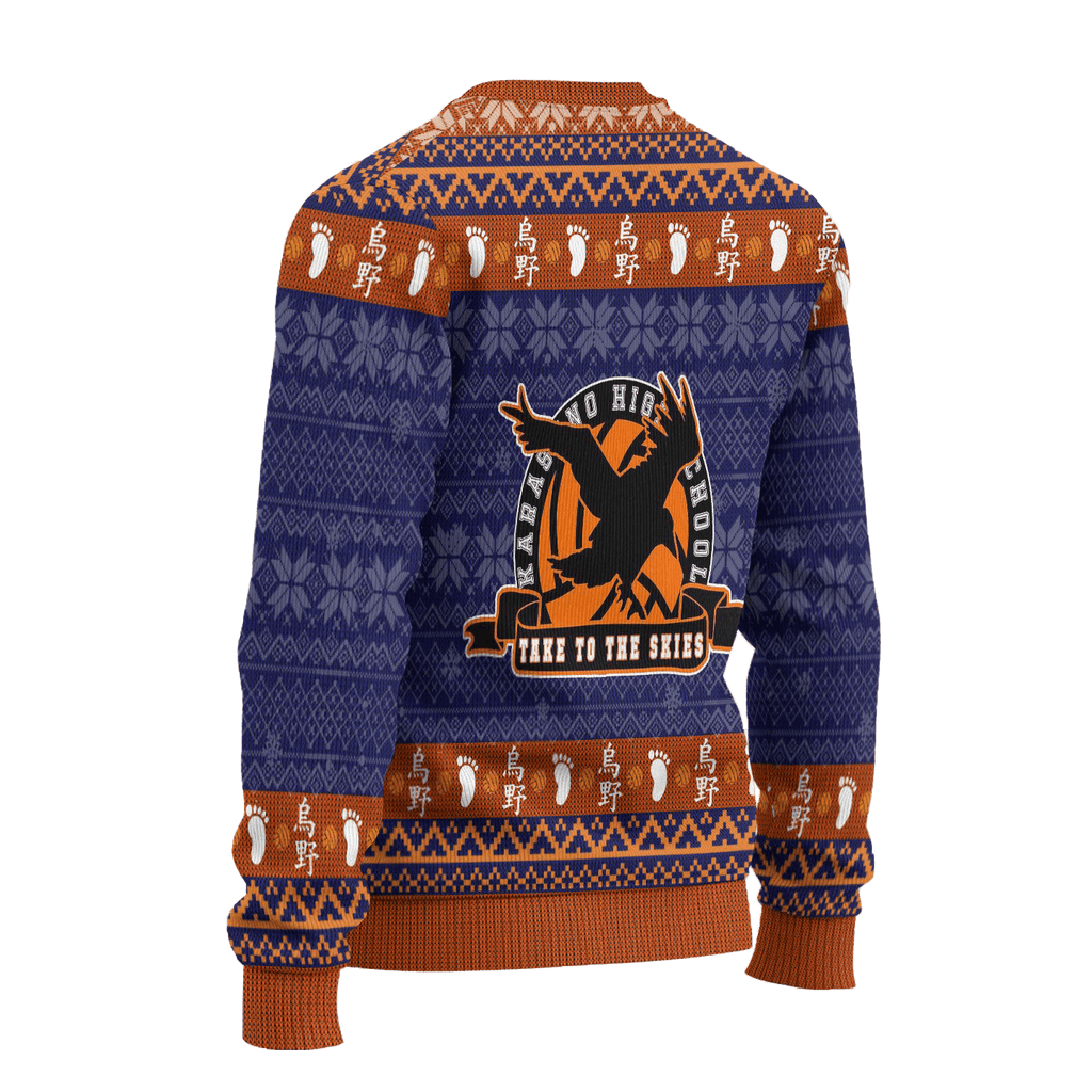 Karasuno High 3D Ugly Christmas Sweater - Holiday Gift product image 3