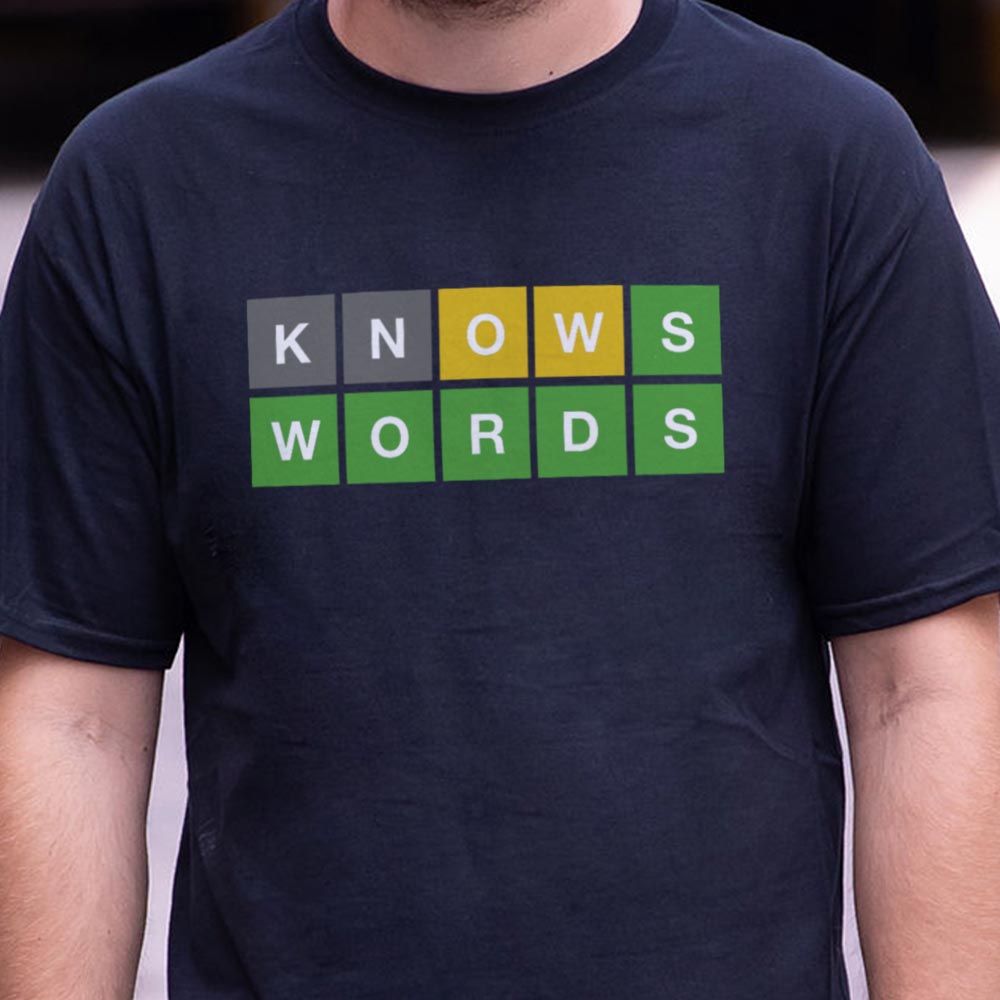 Knows Words - Adult & Kids T-Shirts, Sweatshirts & Hoodies apparel design preview 1
