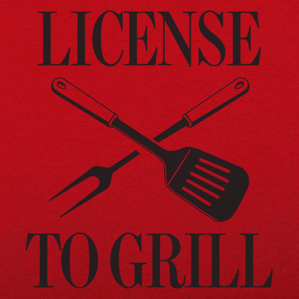 License To Grill - Adult & Kids T-Shirts, Sweatshirts & Hoodies apparel design preview 1