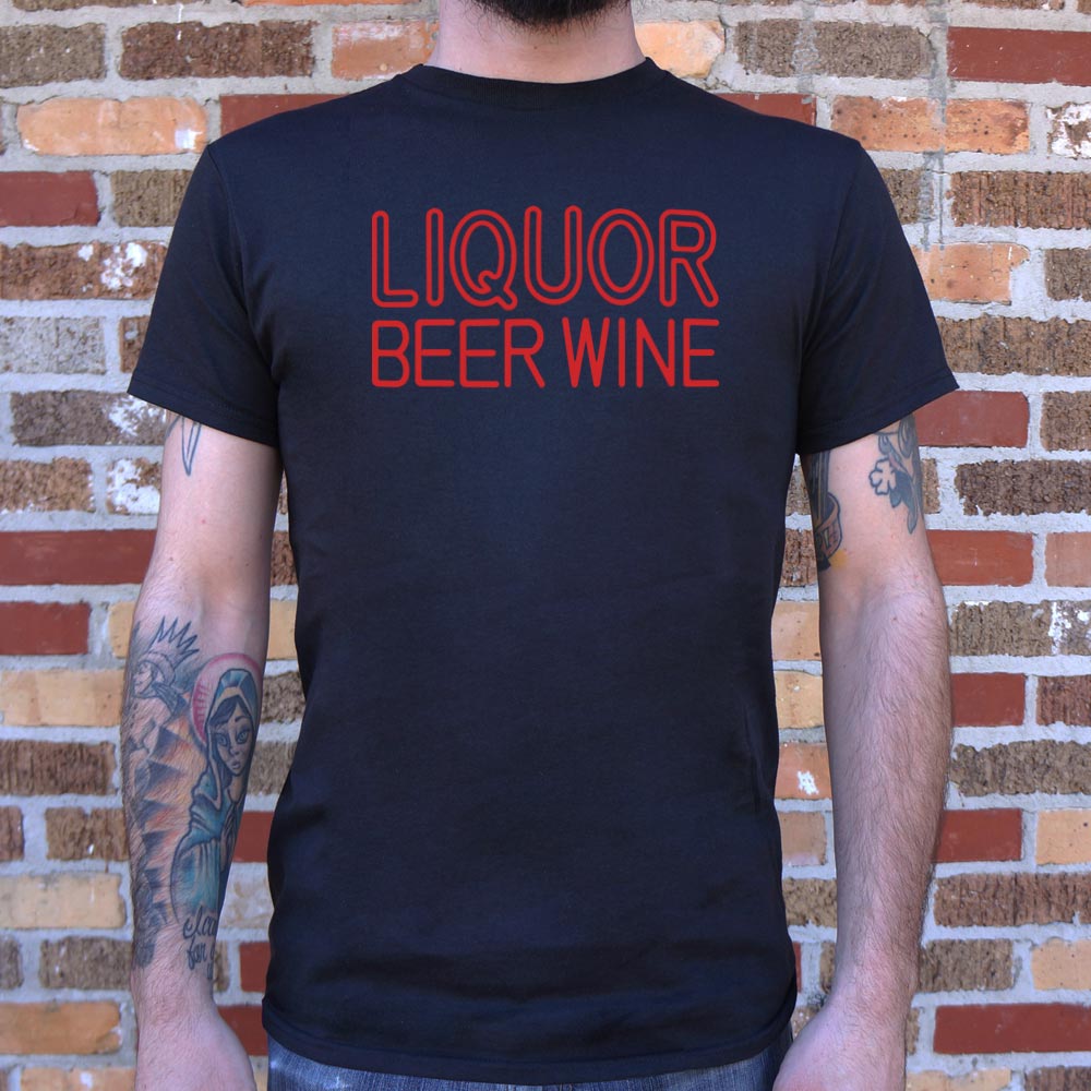 Liquor Beer Wine - Adult & Kids T-Shirts, Sweatshirts & Hoodies apparel design preview 1