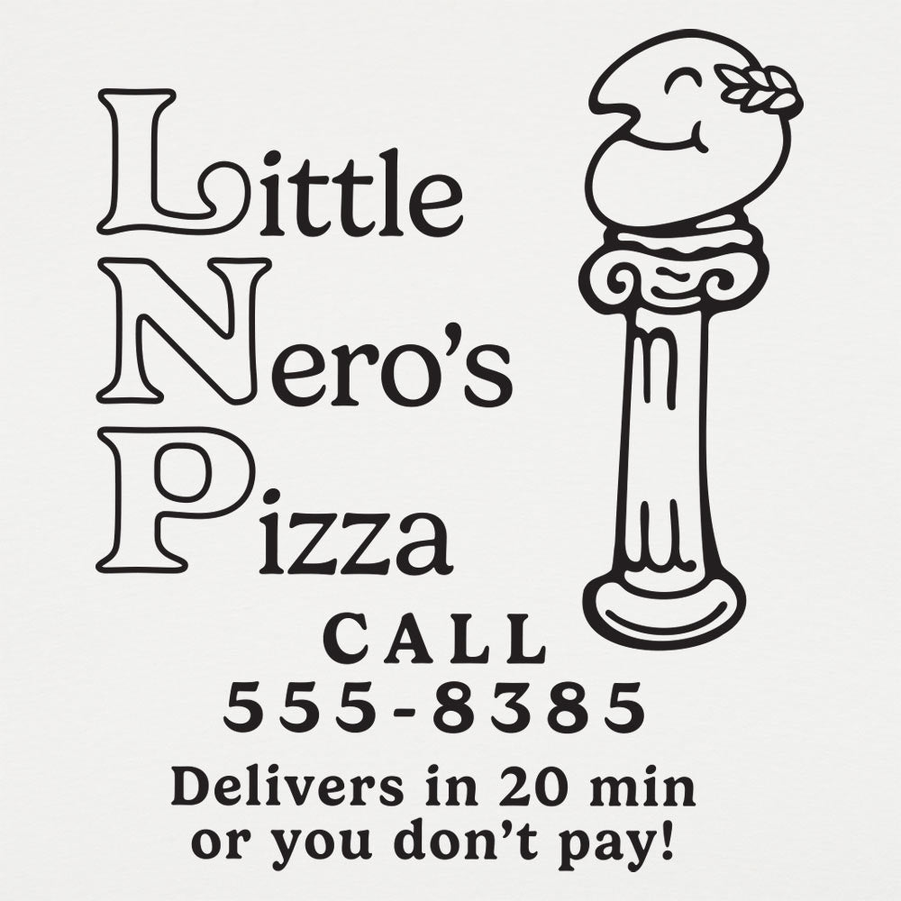 Little Nero's Pizza - Adult & Kids T-Shirts, Sweatshirts & Hoodies apparel design preview 1