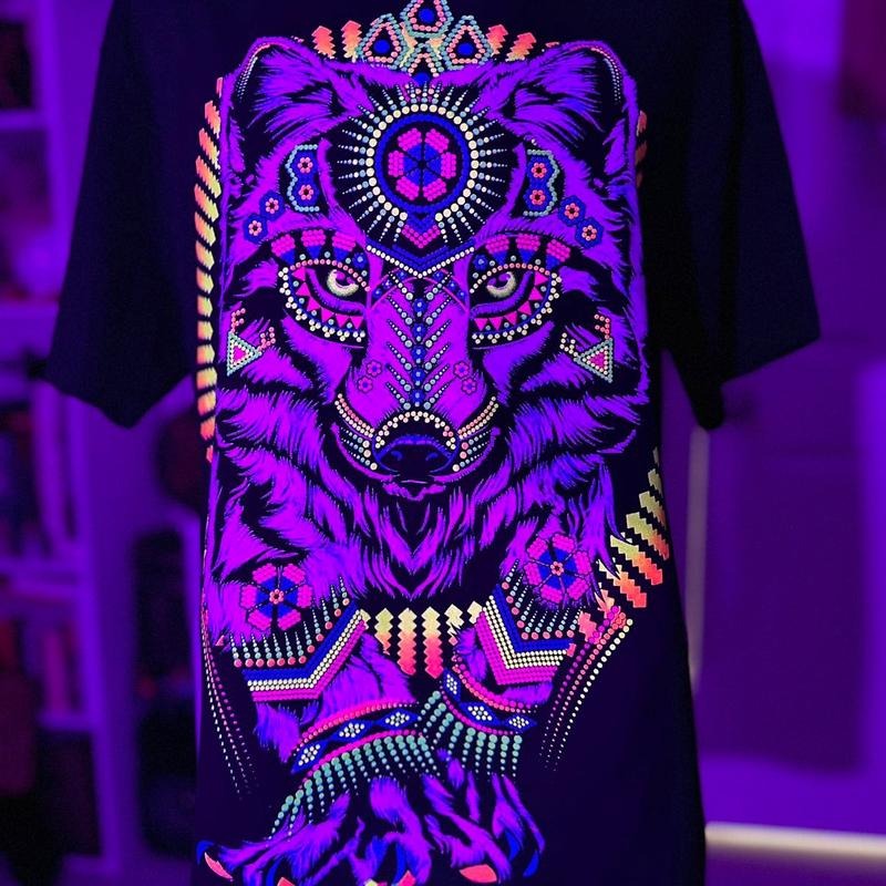 Lobo Blanco Cotton Black Casual - Adult & Kids T-Shirts, Sweatshirts & Hoodies apparel design preview 1