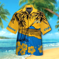 Los Angeles Chargers Short Sleeve Button Up Tropical - Adult & Kids T-Shirts, Sweatshirts & Hoodies apparel design preview 1