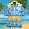 Los Angeles Chargers Short Sleeve Button Up Tropical - Adult & Kids T-Shirts, Sweatshirts & Hoodies apparel design preview 1