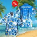 Los Angeles Chargers Short Sleeve Button Up Tropical - Adult & Kids T-Shirts, Sweatshirts & Hoodies apparel design preview 1