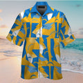 Los Angeles Chargers Short Sleeve Button Up Tropical - Adult & Kids T-Shirts, Sweatshirts & Hoodies apparel design preview 1