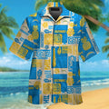 Los Angeles Chargers Short Sleeve Button Up Tropical - Adult & Kids T-Shirts, Sweatshirts & Hoodies apparel design preview 1