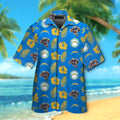 Los Angeles Chargers Short Sleeve Button Up Tropical - Adult & Kids T-Shirts, Sweatshirts & Hoodies apparel design preview 1