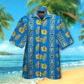 Los Angeles Chargers Short Sleeve Button Up Tropical - Adult & Kids T-Shirts, Sweatshirts & Hoodies apparel design preview 1
