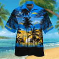 Los Angeles Chargers Short Sleeve Button Up Tropical - Adult & Kids T-Shirts, Sweatshirts & Hoodies apparel design preview 1