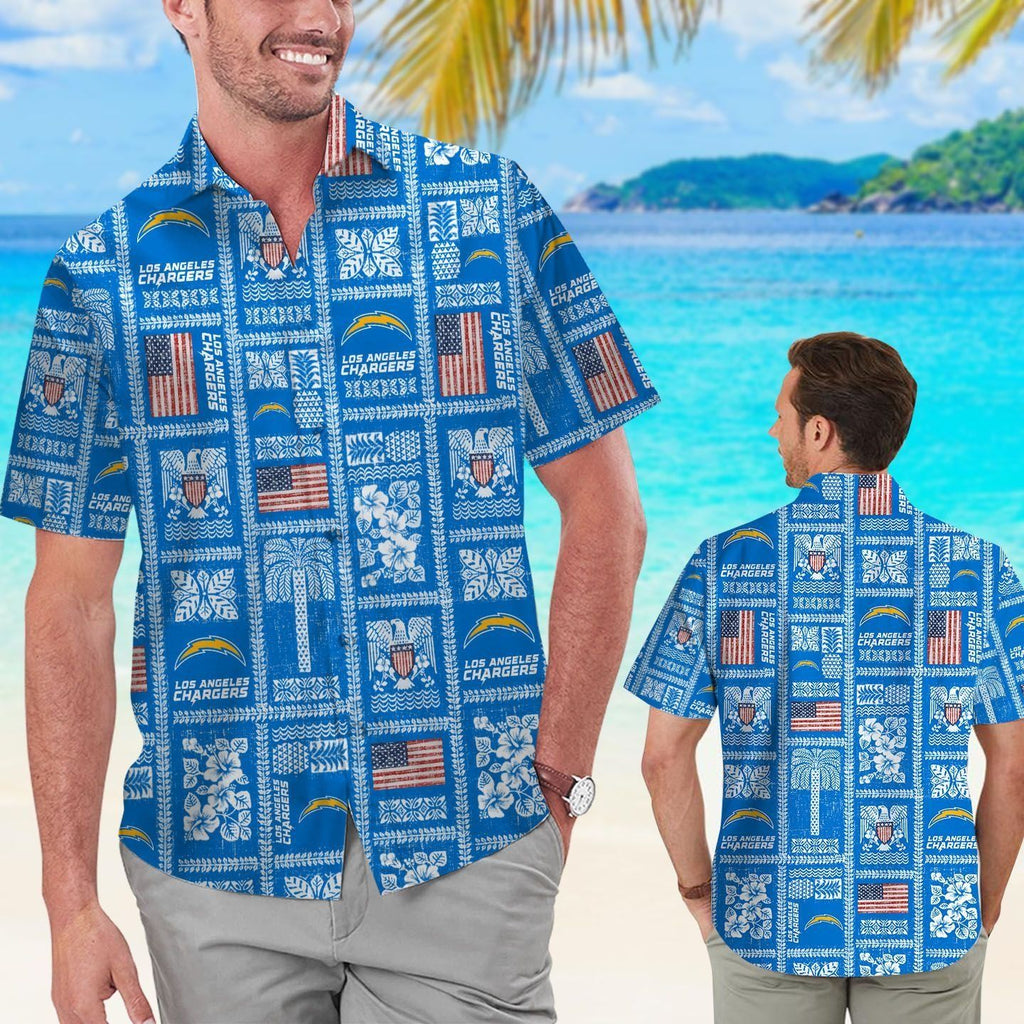 Los Angeles Chargers Summer Commemorative Short - Adult & Kids T-Shirts, Sweatshirts & Hoodies apparel design preview 1
